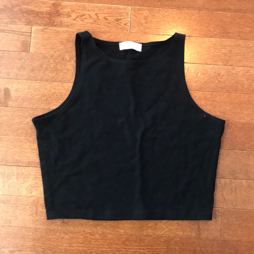 Brandy Melville Black Crop Top